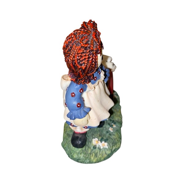 Raggedy Ann Vintage Figurine Simon & Schuster Good Deeds Fill the Heart With Joy - Picture 3 of 6